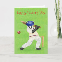 Kricketgrävare Fars dag-kort Kort