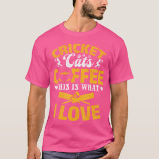 Kricketkaffe Det här är vad jag Kärlek Cricket Sp T Shirt
