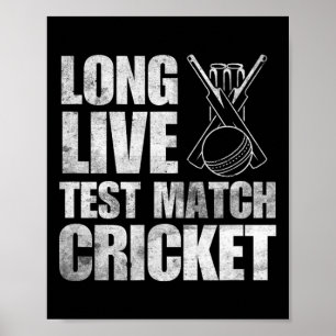 Kricketpresenter Testcricket Cricketspelare Indien Poster