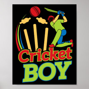 Kricketspelardesign för idrottare - Kricket G Poster