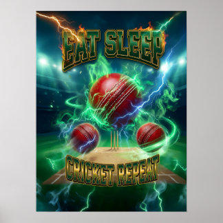 Kricketväggkonst - Retro 90-tal Poster