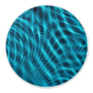 Krickor & abstrakt Fractalkonst för blått Knopp