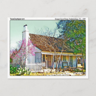 Krieger Geyer Home, Fredericksburg, TX Vykort