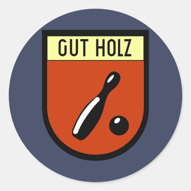 Kriegsmarine U-966 Emblem Runt Klistermärke (Framsida)