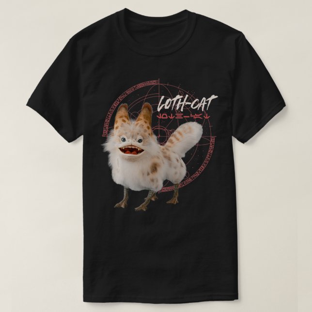 Krig Ahsoka Sabines LothCat Aurebesh T Shirt (Design framsida)
