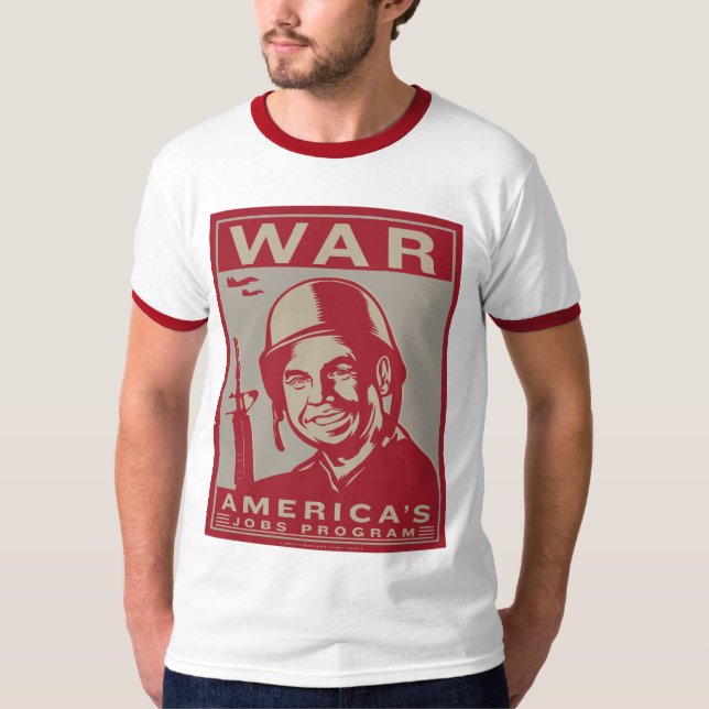Krig: Amerika T-tröja för jobbprogram T Shirt (Framsida)
