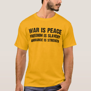 Krig är fred tee shirt