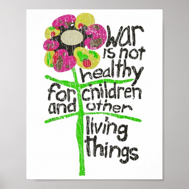 Krig är inte friskt 1967 poster (Framsidan)