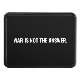 Krig är inte svaret på svartvit text mot krig dragkroksskydd