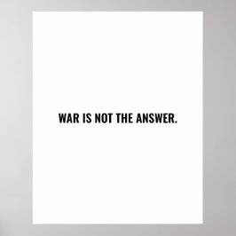 Krig är inte svarstexten mot krig poster