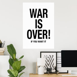 Krig är över poster