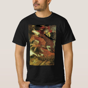 Krig av Arnold Böcklin, Vintage Symbolism Fine Art T-shirt