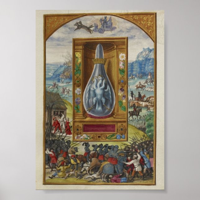 Krig-avbildning i vintage Poster (Framsidan)