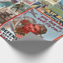 Krig Bond Vintage Collage Presentpapper