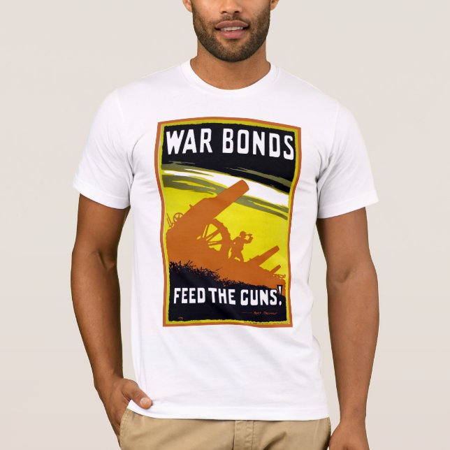 Krig Bonds ~ Mata vapnen Tee Shirt (Framsida)