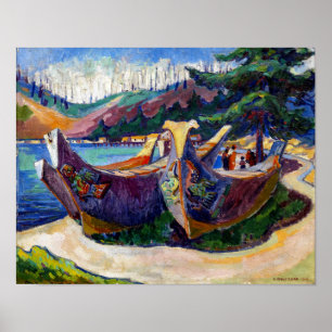 Krig Canoes Emily Carr Poster
