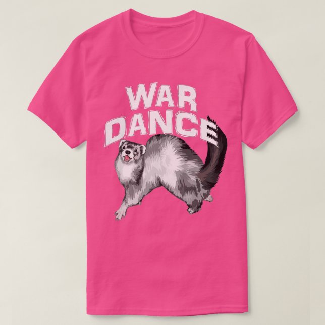 Krig Dance Cute Ferret T Shirt (Design framsida)