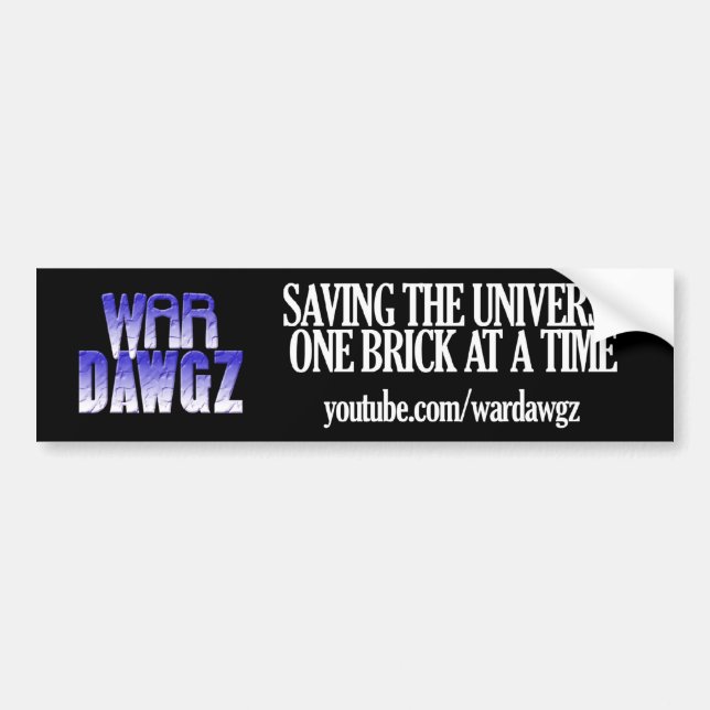 Krig Dawgz Bumper Sticker Bildekal (Framsidan)