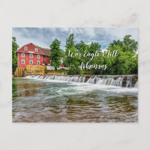 Krig Eagle Mill and Waterfall Blank Postcard Vykort