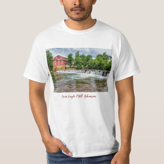 Krig Eagle Mill and Waterfall T-shirt (Framsida)