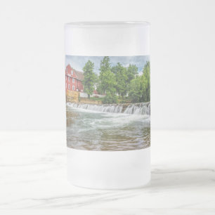Krig Eagle Mill och Waterfall Frostat Ölglas