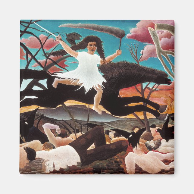 Krig eller Discord-floden Henri Rousseau Magnet (Framsidan)