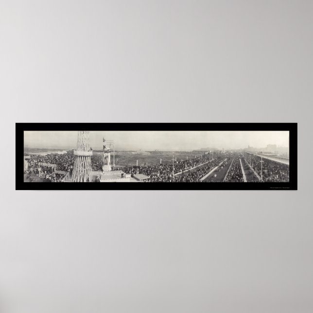 Krig Exhibition Chicago Photo 1918 Poster (Framsidan)