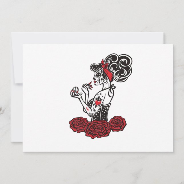 Krig-färg Inbjudningar (Baksida)