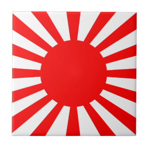 Krig Flagga i den kejserliga japanska armén Kakelplatta