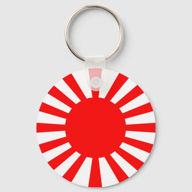 Krig Flagga i den kejserliga japanska armén Nyckelring (Framsida)