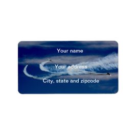 Krig flygplan adress adressetikett