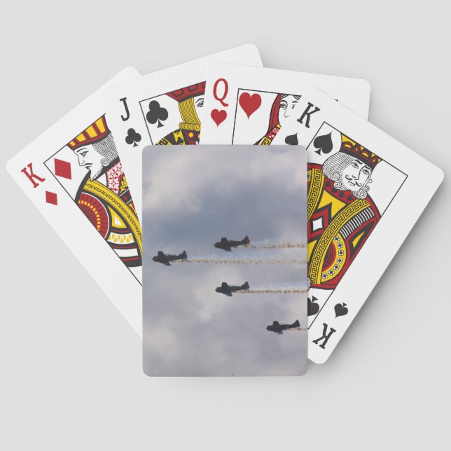 Krig Flygplan Casinokort (Baksidan)