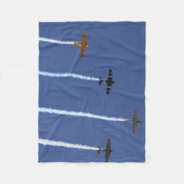 Krig Flygplan Fleece Blanket