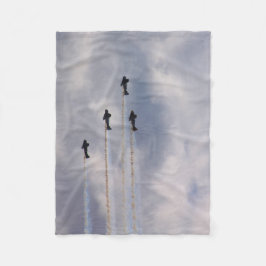 Krig Flygplan Fleecefilt