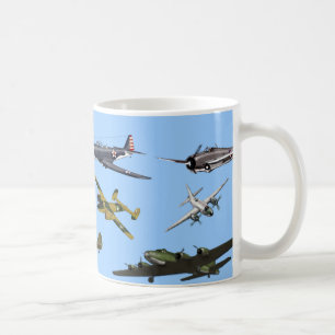 Krig Flygplan Kaffemugg