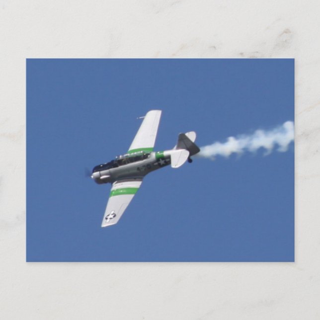 Krig Flygplan Vykort (Framsida)