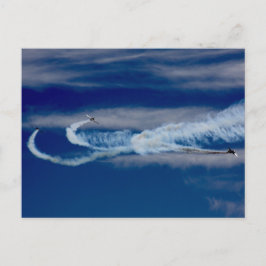 Krig Flygplan Vykort