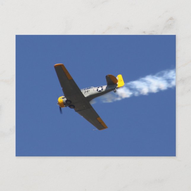 Krig Flygplan Vykort (Framsida)