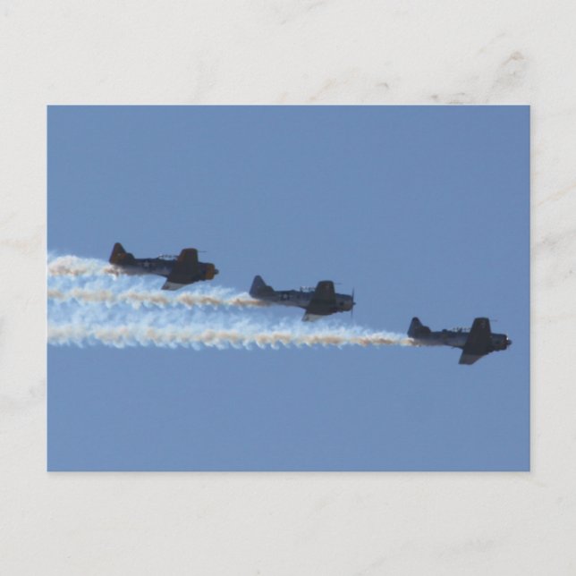 Krig Flygplan Vykort (Framsida)