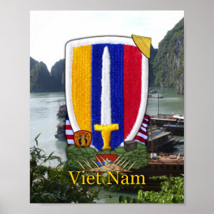 Krig för USARV Vietnam Nam lappar trycket Poster