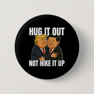 Krig Funny Trump Hugger Xi Jinping Trump Ta Knapp