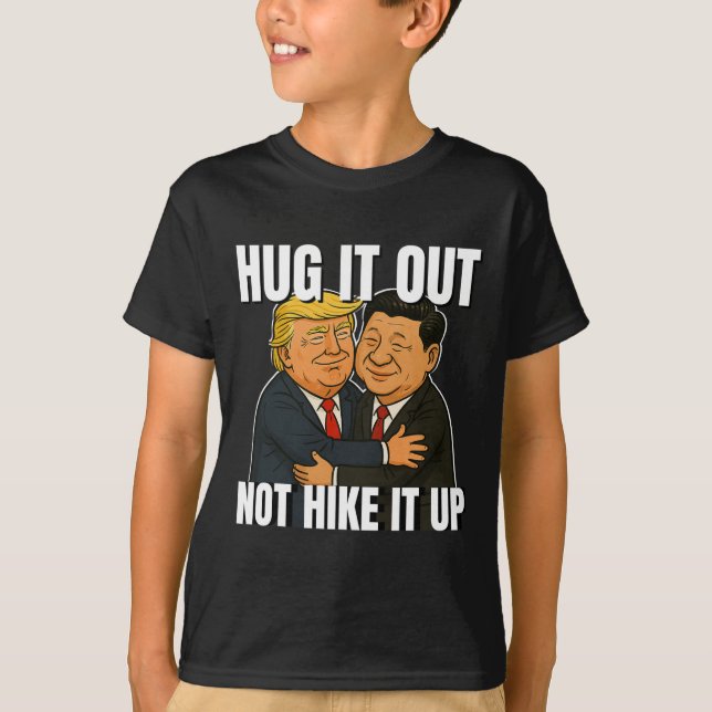 Krig Funny Trump Hugger Xi Jinping Trump Ta T Shirt (Framsida)