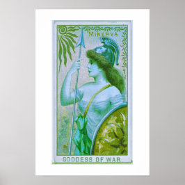 Krig gudinna, Minerva, Poster Print