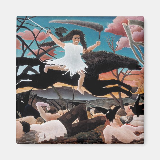 Krig, Henri Rousseau, 1894 Magnet (Framsidan)