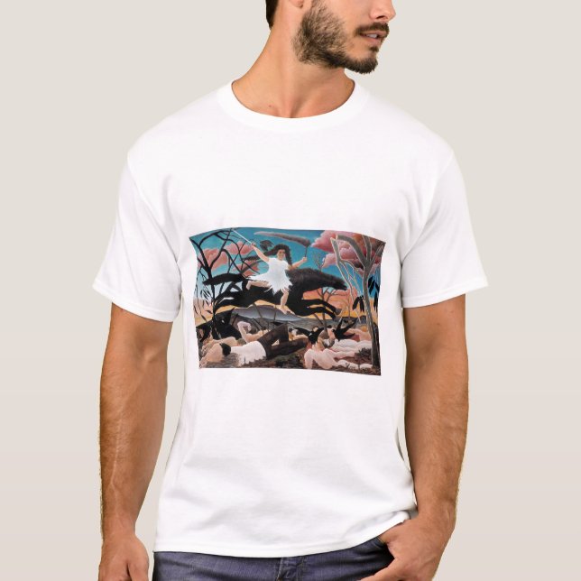 Krig, Henri Rousseau, 1894 T Shirt (Framsida)