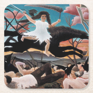 Krig, Henri Rousseau, 1894 Underlägg Papper Kvadrat