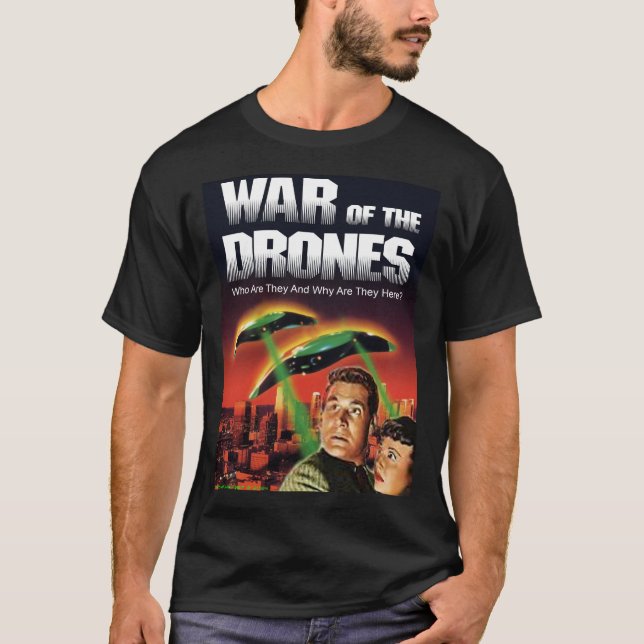 Krig i Drones T Shirt (Framsida)