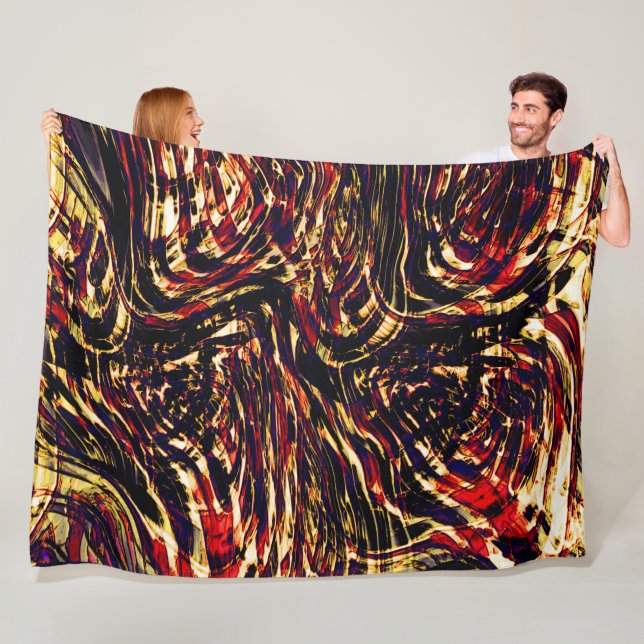 Krig i golden rosett band mot rött, i mörk fleecefilt (På plats)