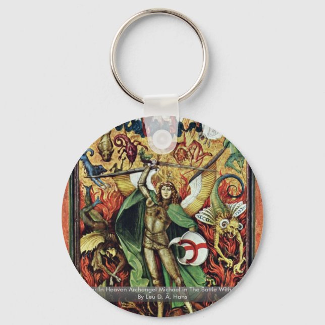 Krig i himlen Archangel Michael i slaget Nyckelring (Framsida)
