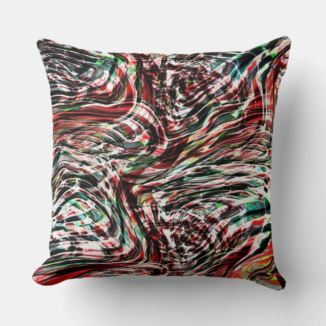 Krig i rött rosett band mot cyan kudde (Framsida)